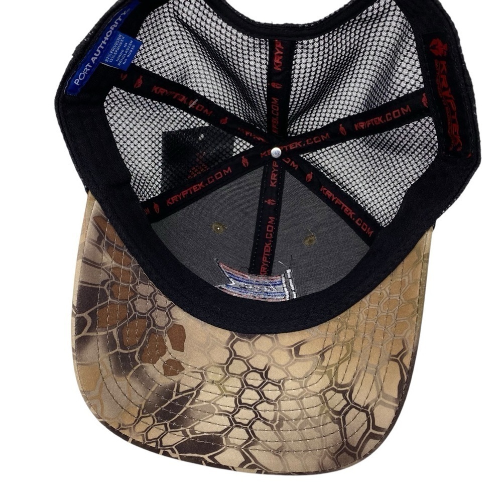 Kryptek Camouflage SnapBack American Commercial Barge Line Camo Hat New - Picture 9 of 9